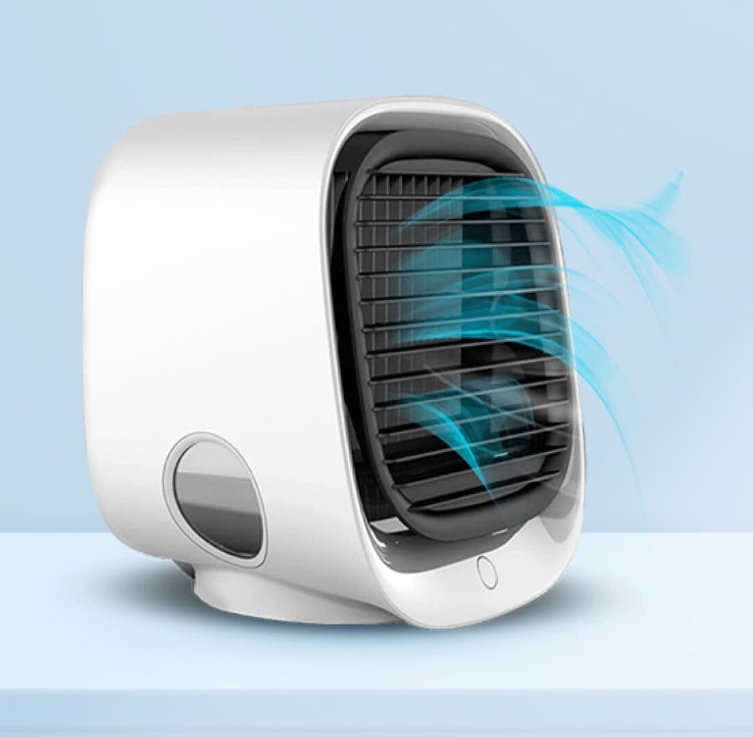 AiraBreeze Portable Air Cooler with cool blue airflow